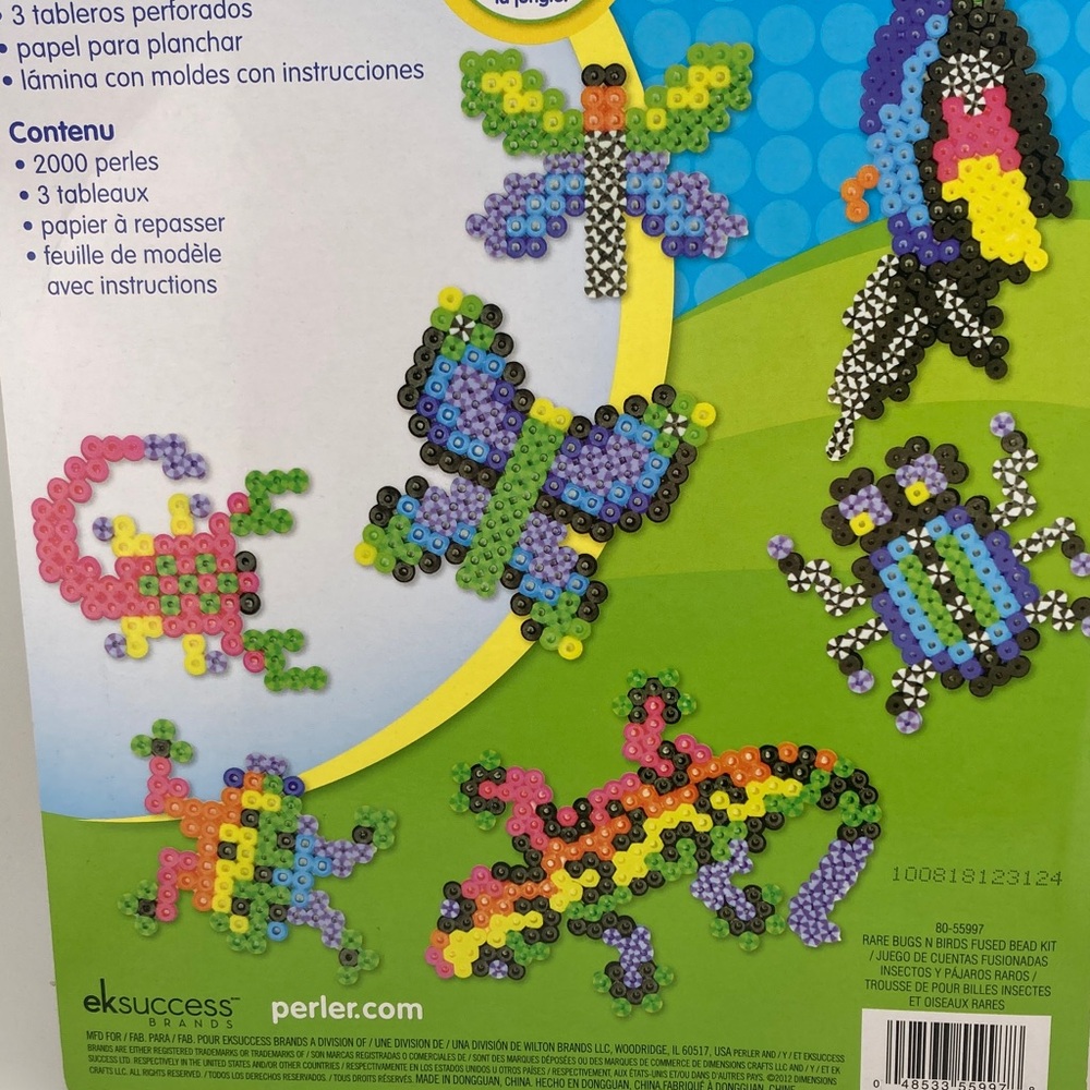 Perler Kid's Craft Create Rare Bugs N Birds Jungled Habitat Fused Beads Kit